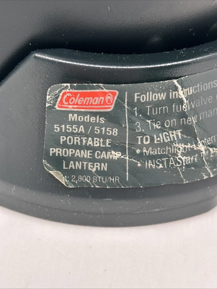 Linterna de luz de propano portátil Texsport de doble manto para camping con estuche Coleman con cremallera Foto 4 de 4