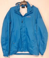 Chaqueta cortavientos/lluvia con capucha y cremallera completa Marmot para mujer azul talla pequeña Petete