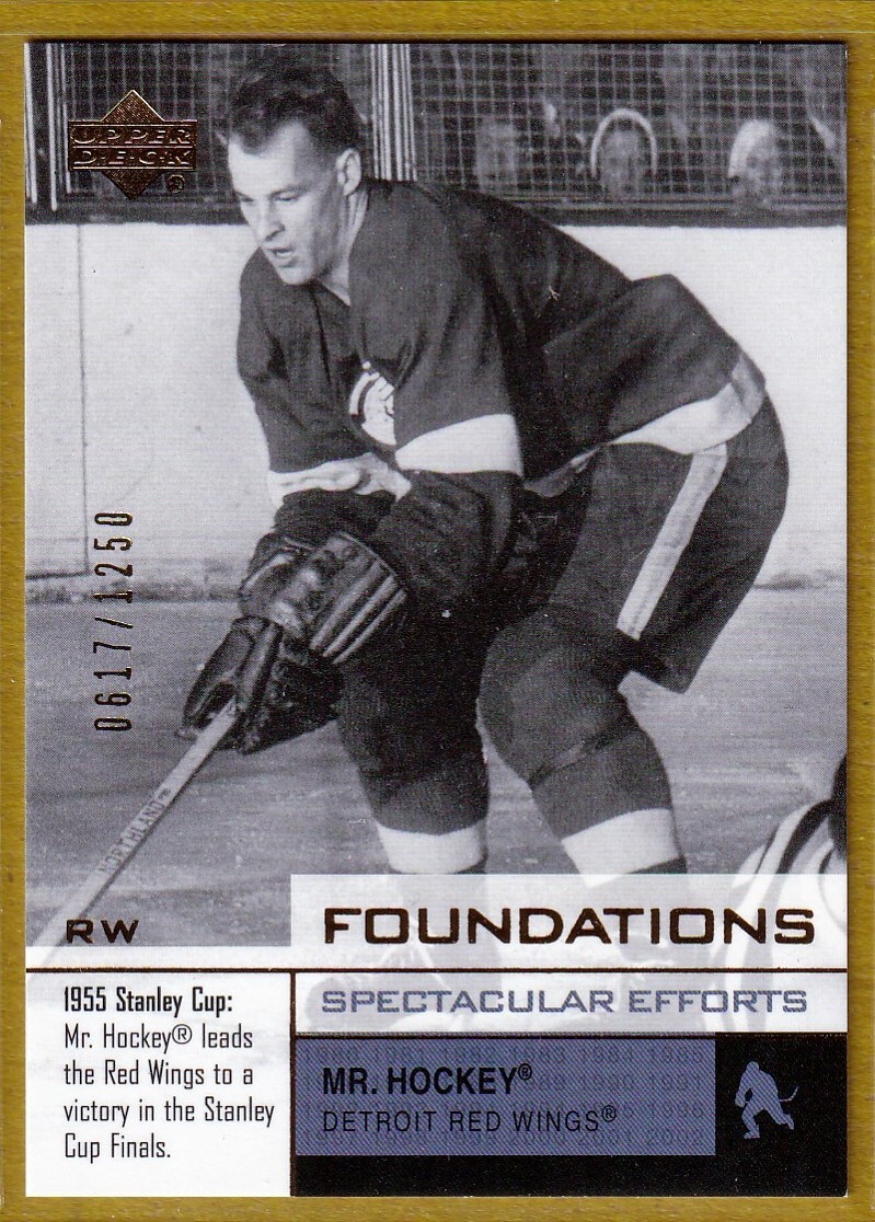 2002-03 Upper Deck Foundations #102 Gordie Howe /1250 - Detroit Red Wings