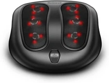 Foot Massager with Heat, Electric Shiatsu Kneading Foot Massager Machine (BLACK)