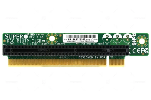 RSC-R1UTP-E16R SUPERMICRO RISER CARD 1 SLOT PCI-E 3.0 X16 1U FOR X10DRT-H X10DR - Picture 1 of 3