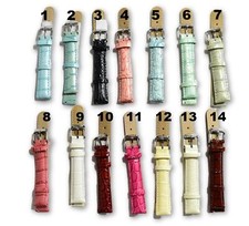 Invicta 16 mm Watch Band Women's Genuine Leather Watch Straps Fits Lupah