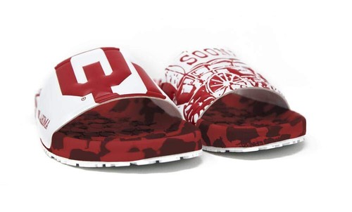 University of Oklahoma OU Sooners Slydr NCAA Sandals Beach Slides Pool Slippers - Picture 2 of 5