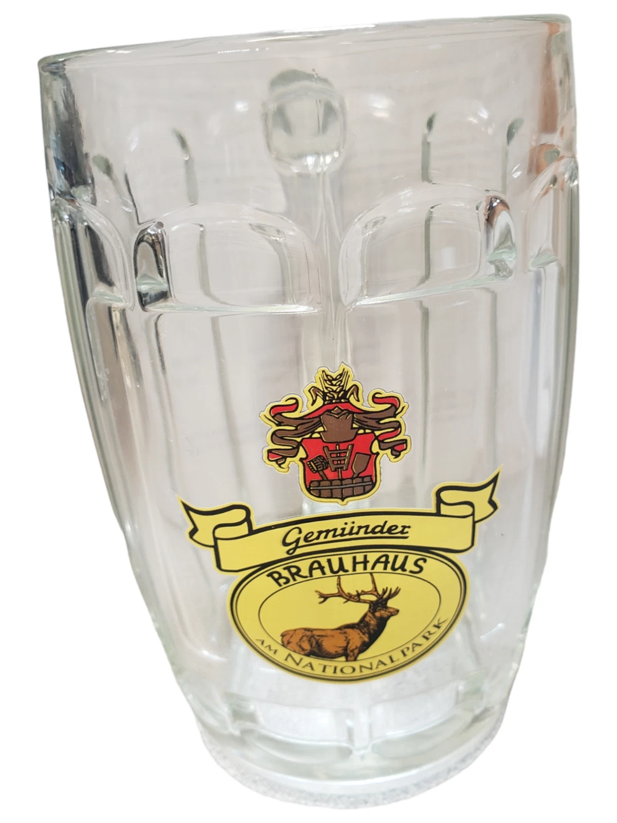 Gemunder Brauhaus am National Park Glass Beer Stein Mug .5 Liter Rastal Free s h