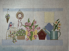 Rosalie Peters A Few of My Favorite Things needlepoint 18 12" x 5" w/stitch guid