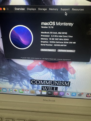 Apple MacBook A1342 13.3" Laptop - MC516LL/A (May, 2010)
