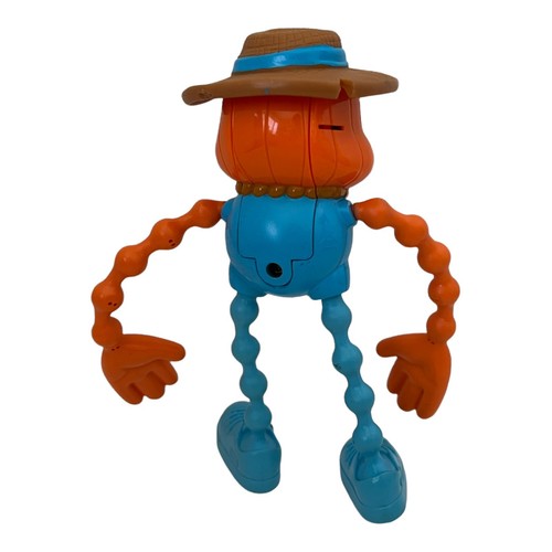 Vintage 1990s Little Tikes Twisty-Glo Flashlight Scarecrow Pumpkin Halloween - Picture 3 of 12