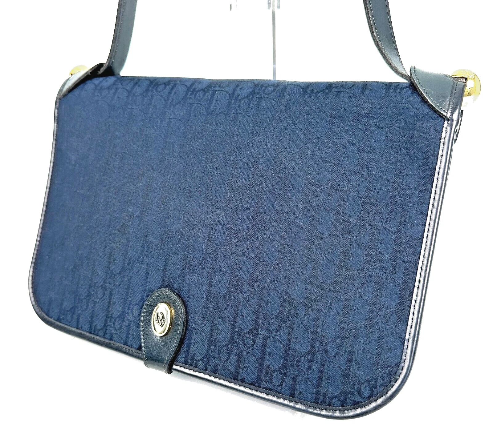 Sac bandoulière Dior trotteur vintage toile authentique