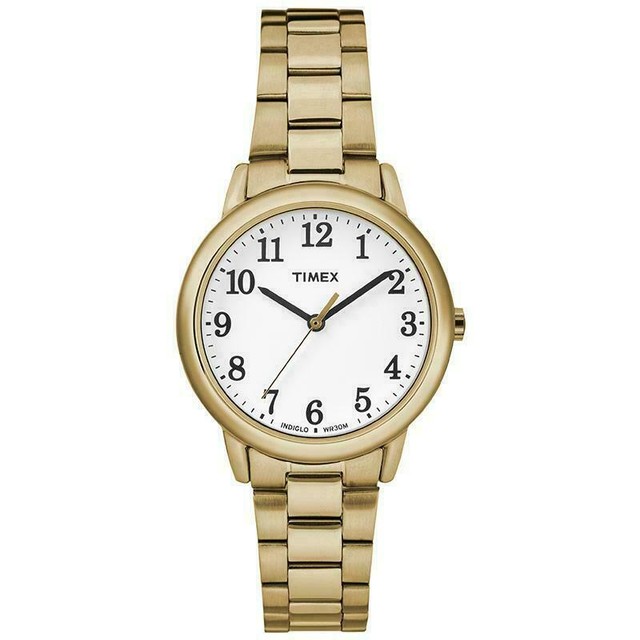 timex easy reader gold