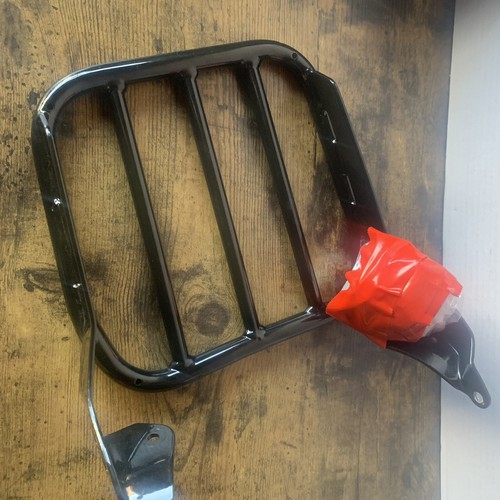 Harley Davidson Black Luggage Rack Attaches To Pass backrest M8 18-23 Heritage - Picture 2 of 5
