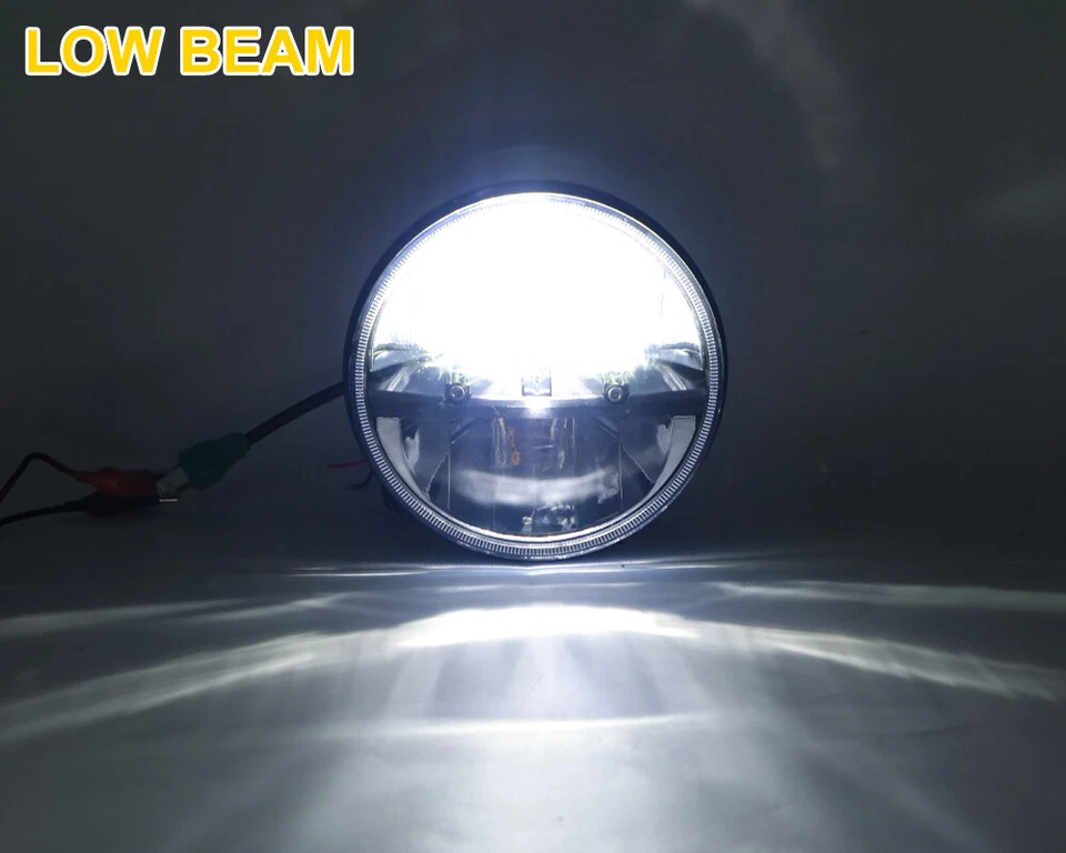 Круглая светодиодная фара дальнего/ближнего света 7 дюймов для Dodge D100 D200 D350 Dart Ramcharger - Изображение 2 из 4