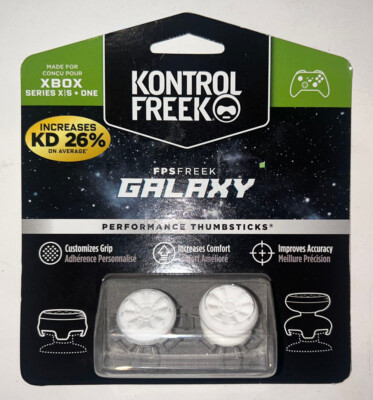 Kontrol Freek FPS Freek Galaxy Xbox Series X/S & One White Thumbsticks.Game On!