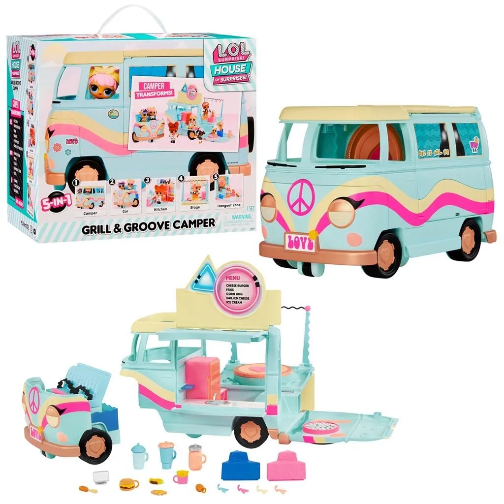 LOL Surprise Grill & Groove Camper Playset - Brand New In Box!!