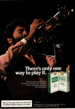1984 Vintage Print Ad Kool There's Only One Way To Play It Man Playing Trumpet