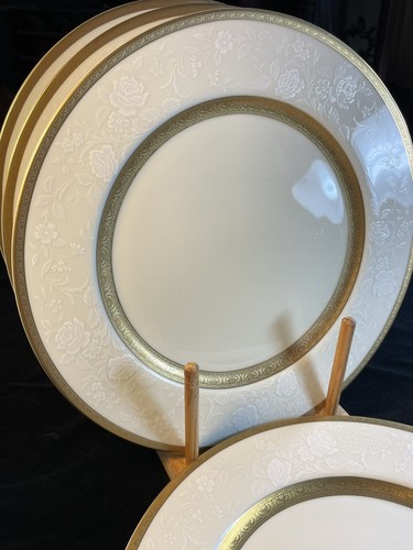 Sieben (7) Mikasa Antik Spitze 7 5/8" Salat/Wüste Teller Neu mit Etikett L5531 - Bild 8 von 17