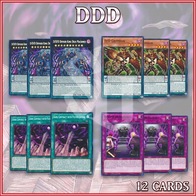 DDD 12 DECK | Deviser King Deus Machinex Headhunt Patent License | YuGiOh |  eBay
