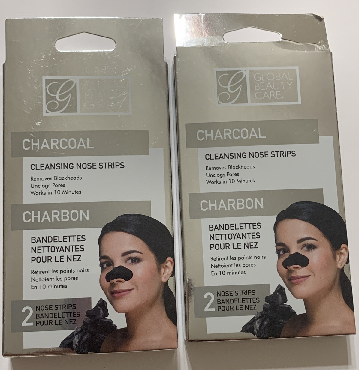 New Global Beauty Care CHARCOAL Cleansing NOSE STRIPS Lot Of 3 box eBay