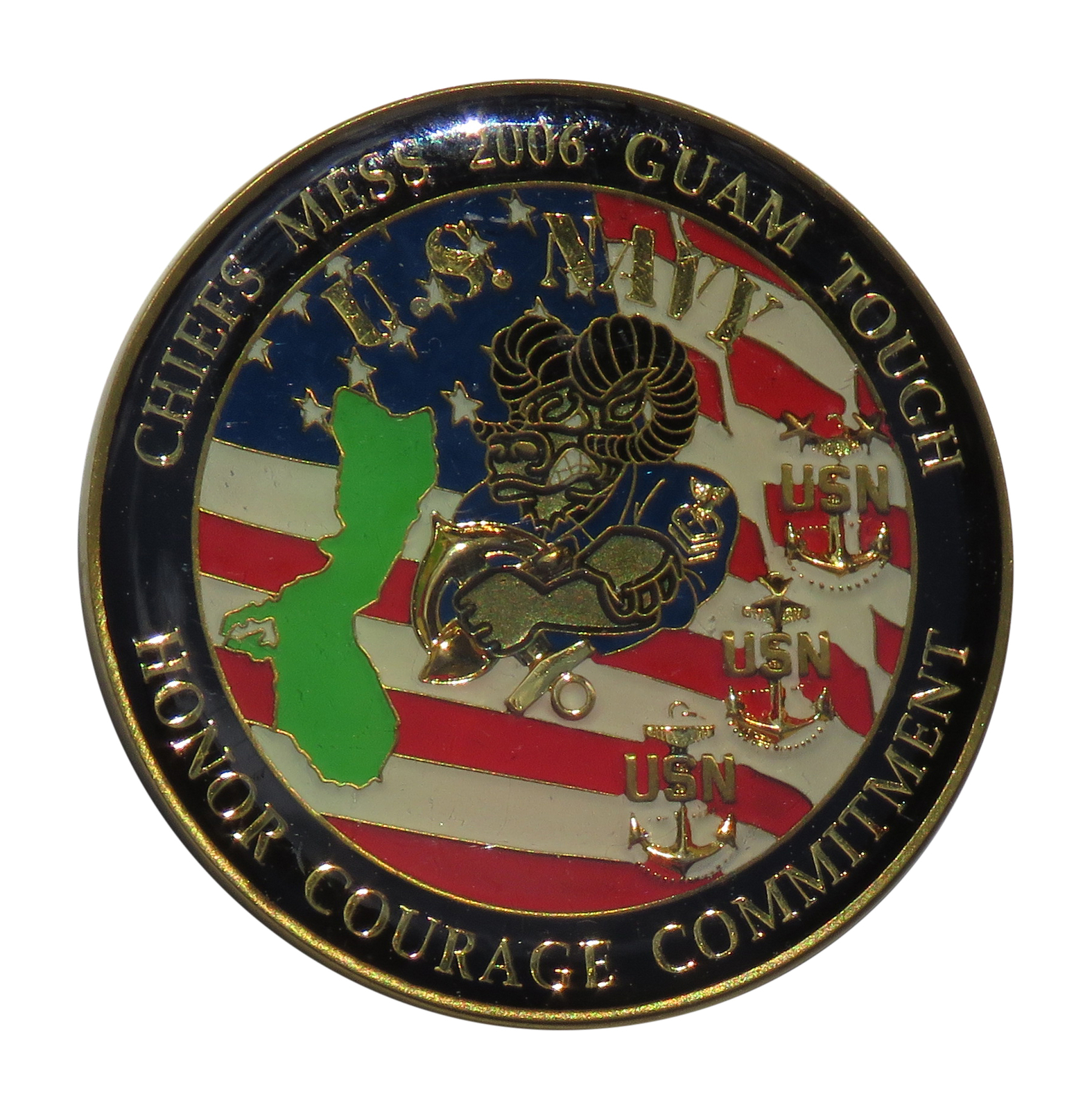 US Navy Khaki Ball 2006 Challenge Coin