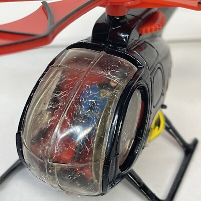 Vintage Corgi 925 Batcopter Diecast Helicopter Batman Figure Winch