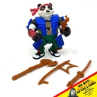 1990 TMNT Playmates Panda Khan Figure 100% Complete Vintage Mutant Ninja Turtles