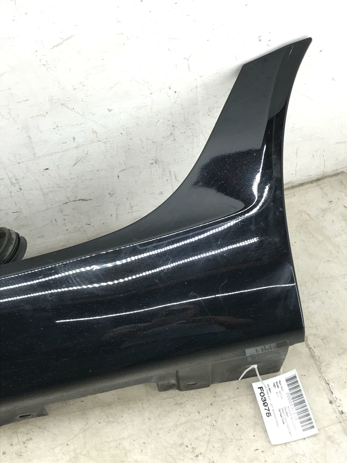 2014 ASTON MARTIN RAPIDE LEFT ROCKER PANEL MOULDING SIDE JET BLACK (AST1328H)