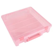 6955RK Super Satchel 1-Compartment Box, Art & Craft Organizer, 1-Pack, Transl...