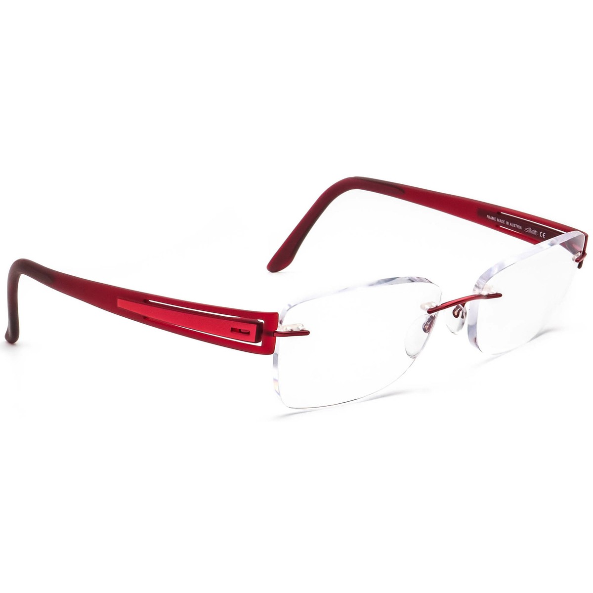 Silhouette Tiranium Chassis Burgundy Red Rimless Frames The Dawn 5573 GR Eyeglasses (Chassis #5573) - Silhouette  main image 2