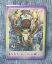 It's A Froggy Frog World Jody Bergsma Magnet Souvenir Refrigerator SAL-4