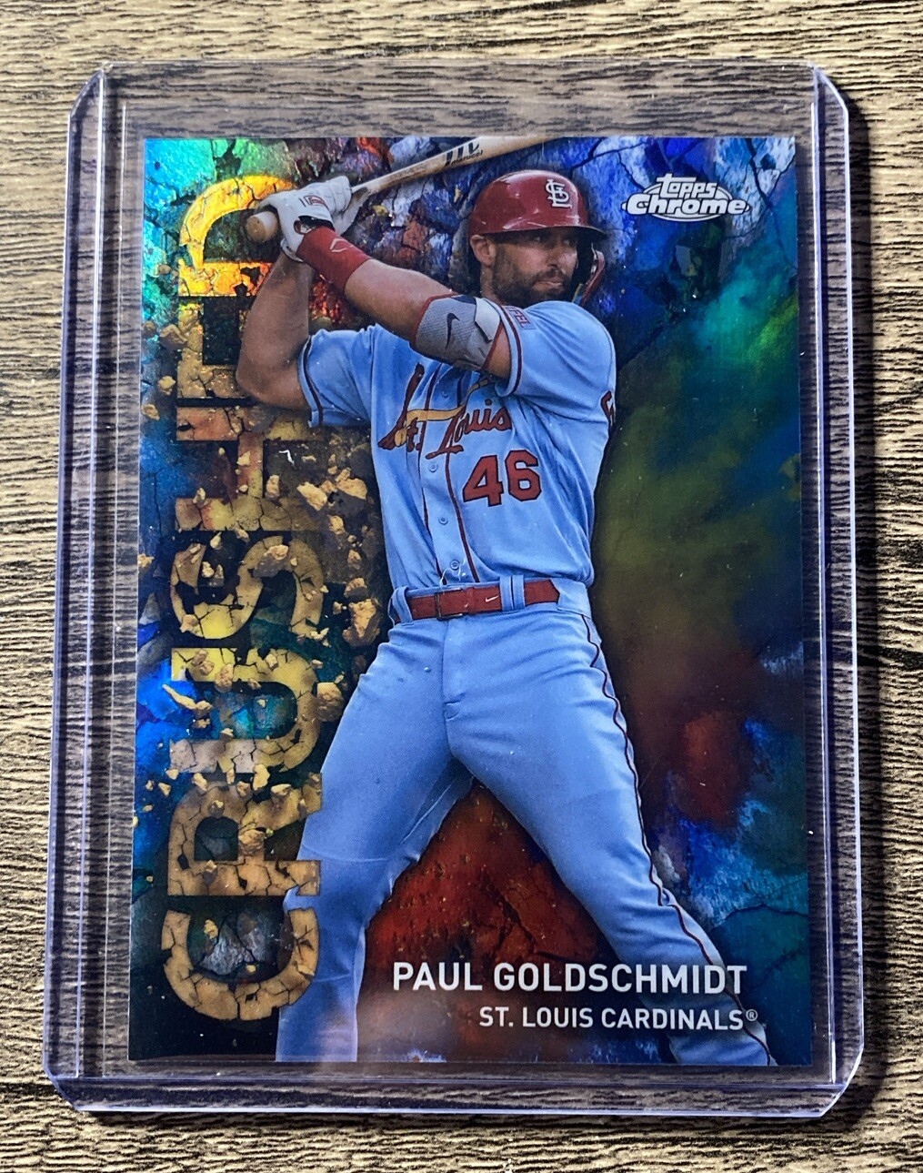 2023 Topps Chrome Update Paul Goldschmidt Crushed St Louis Cardinals Insert C-16