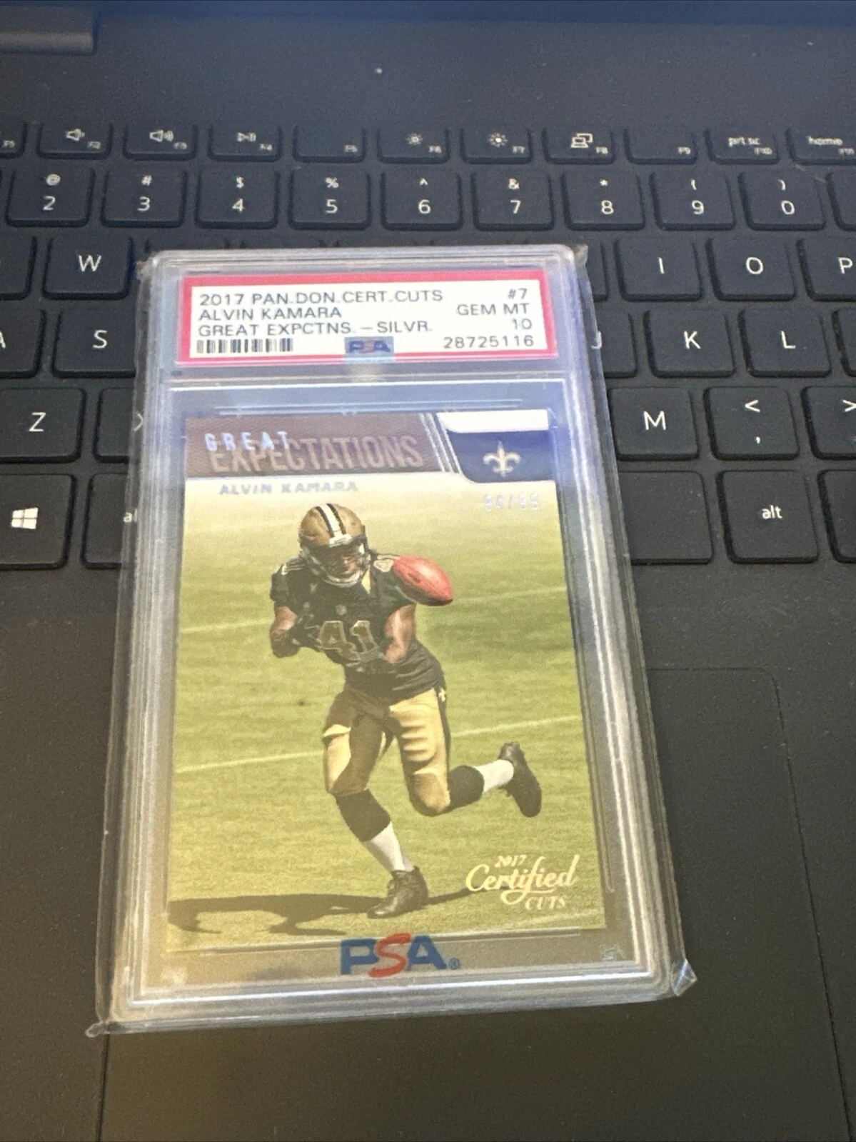 Alvin Kamara Panini Donruss Certified Cuts Great Expectations #7 Silver