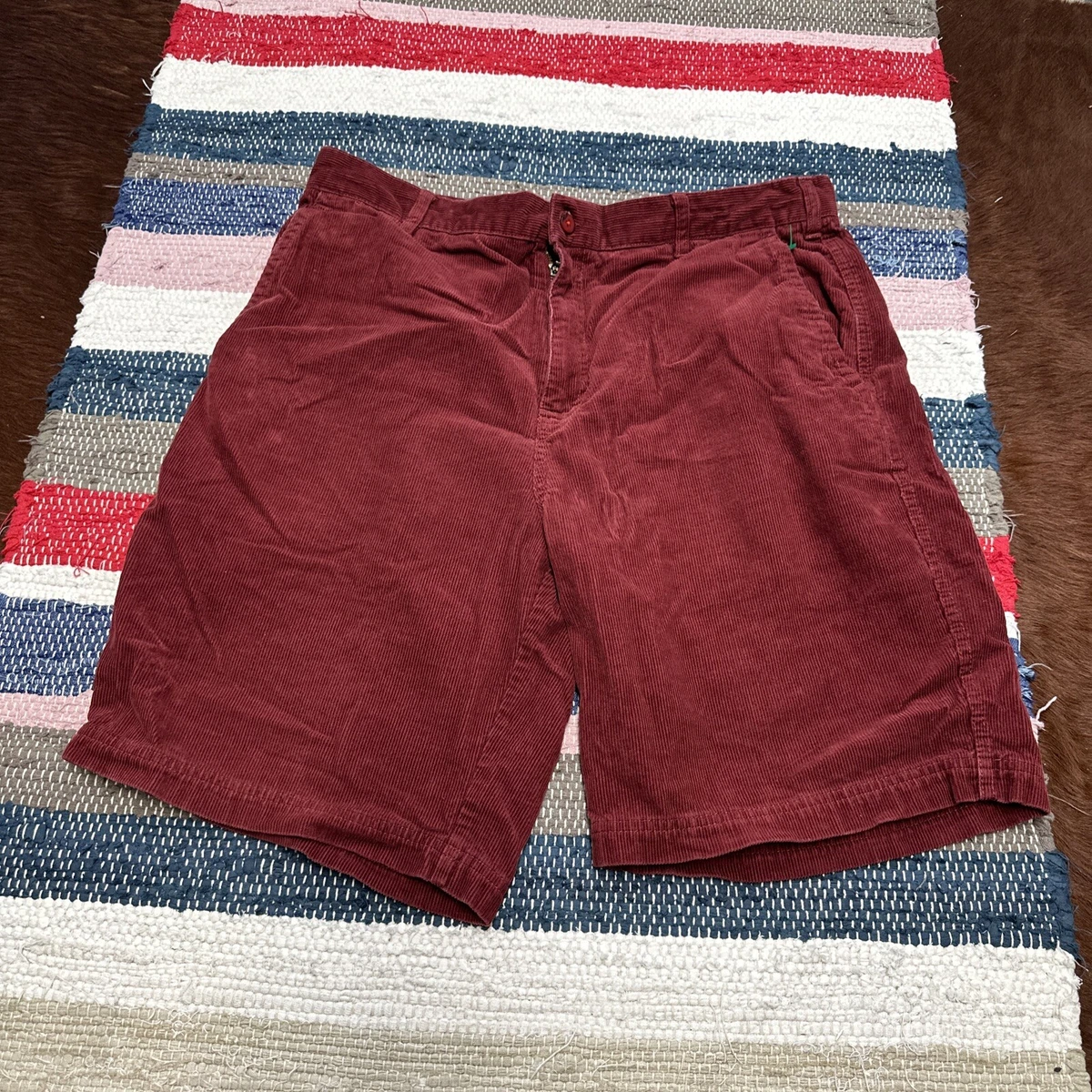 Vintage Kahala Red Corduroy Shorts Men's 36x9