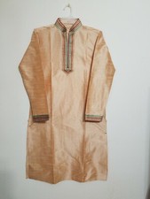 COMPARE 89.99 INDIAN/PAKISTANI BOLLYWOOD STYLE KURTA/PAJAMA Size 36"CHEST:42"