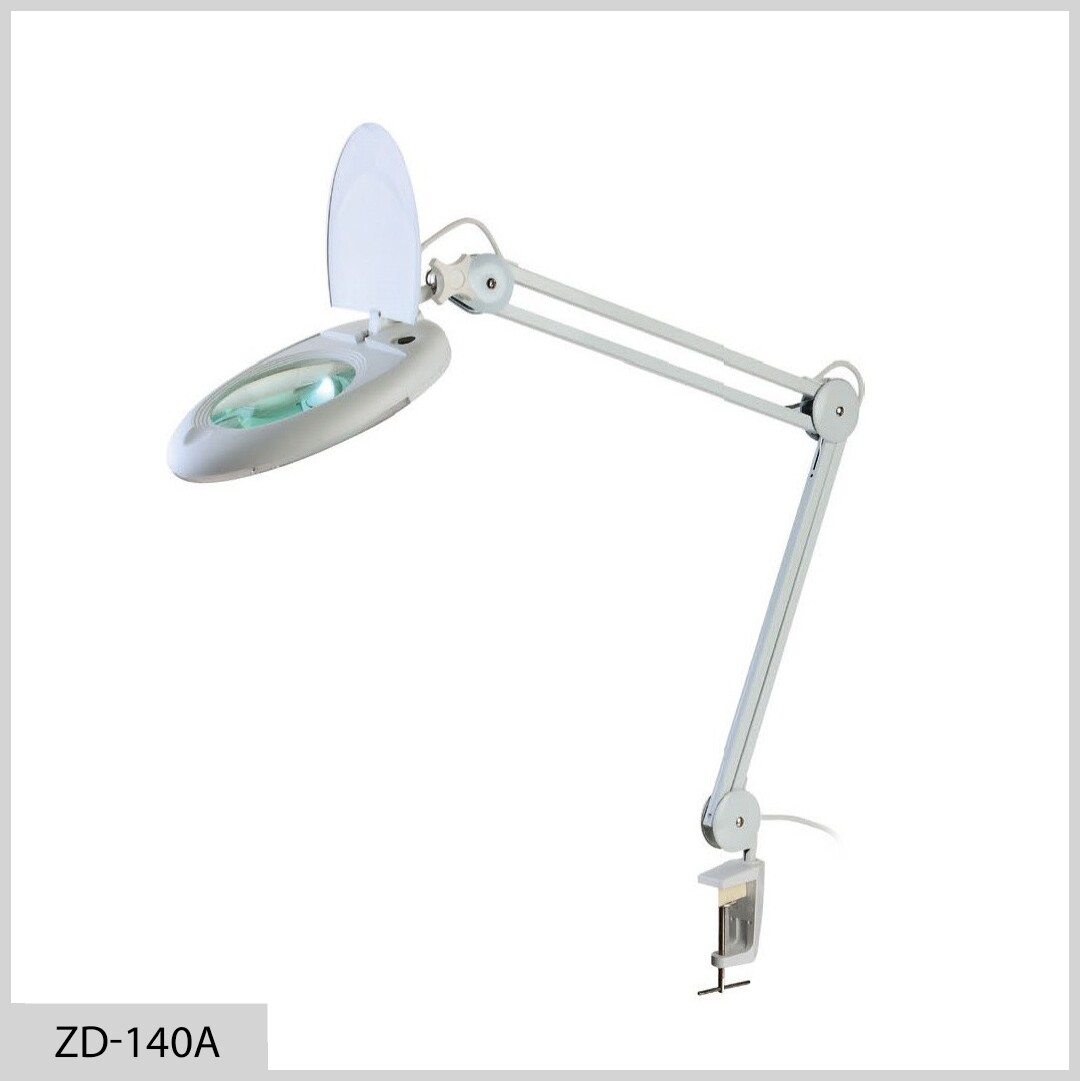 Lampada con Lente Ingrandimento 5D ZD-140A per Modellismo
