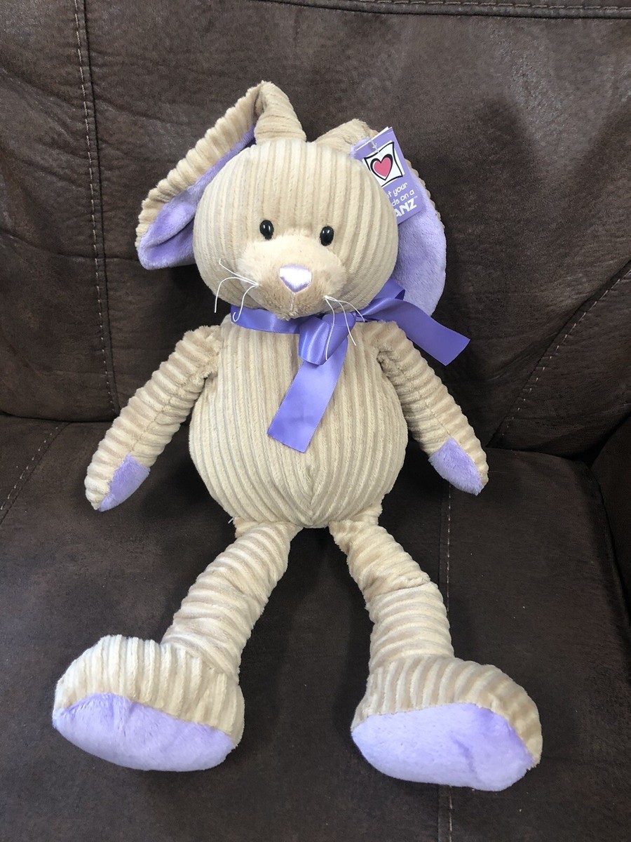 New with Tag Ganz Bunny Rabbit Loppy Tan & Purple 18