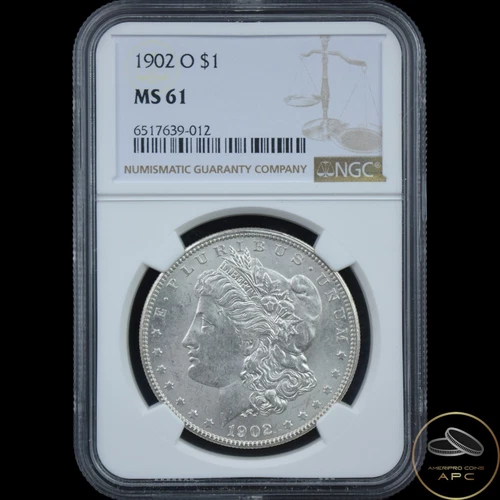 1902 O Morgan Silver Dollar NGC MS61