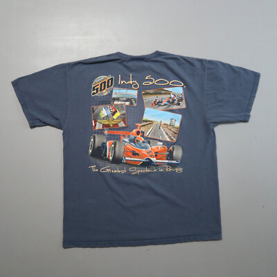 #ad Vintage Indianapolis Indy 500 Motor Speedway T Shirt XL 2008 Brickyard $43.70