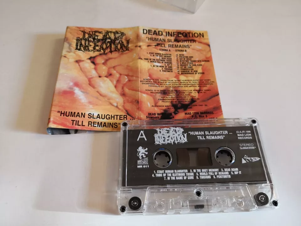 Dead Infection  Human Slaughter... Till Remains MC Cassette Carcass Repulsion - Image 3 of 4