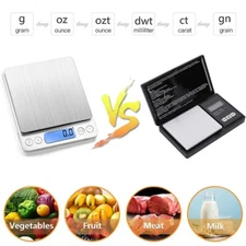 Digital Scale 1000/0.1g-3000/0.1g Portable Pocket Mini LCD Balance Weight Scale