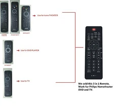 New 3 In 1 Remote Control for Philips TV DVD Hometheater --USA Seller quick ship