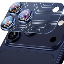 Uyiton for iPhone 17 Pro Max Camera Lens Protector, Metal Frame Glass Cover