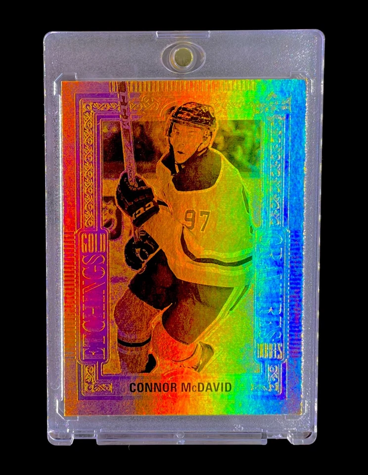 CONNOR MCDAVID REFRATOR DE OURO RARO SP cartão holográfico folha arco-íris não automático - ÓLEOS - Imagem 2 de 4