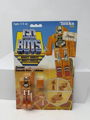 VINTAGE 1983 Tonka Bandai GOBOTS MR-11 DOZER Bulldozer Figure Toy New Die  Cast