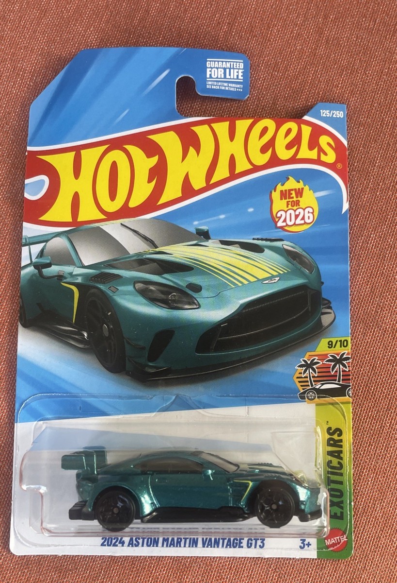 2024 Aston Martin Vantage GT3 #125 Exotic Cars, 2026 Hot Wheels