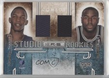 2009 Rookies & Stars Studio Combos Materials DeJuan Blair Hasheem Thabeet 5tr