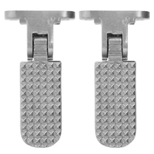  2pcs Motorcycle Foot Pegs: Foldable Rear Passenger Footrest Replacement