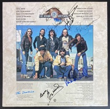 DOOBIE BROTHERS Autographed Signed LP McDONALD SIMMONS JOHNSON SKUNK HARTMAN +2