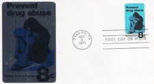 1438 8c PREVENT DRUG ABUSE - Sarzin metallic