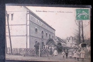 Old postcard Cahon Gouy Somme Le Moulin à cylindres