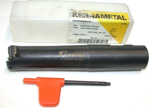 Kennametal KDM100RD10W300 1" Indexable End Mill Cutter Weldon Shank NEW