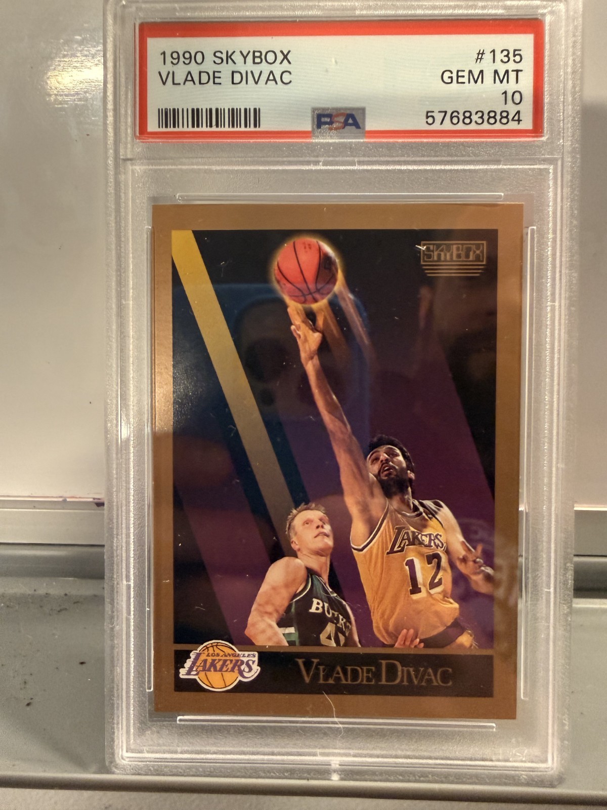 1990 Skybox Vlade Divac #135 PSA 10 GEM MINT Rookie RC Lakers